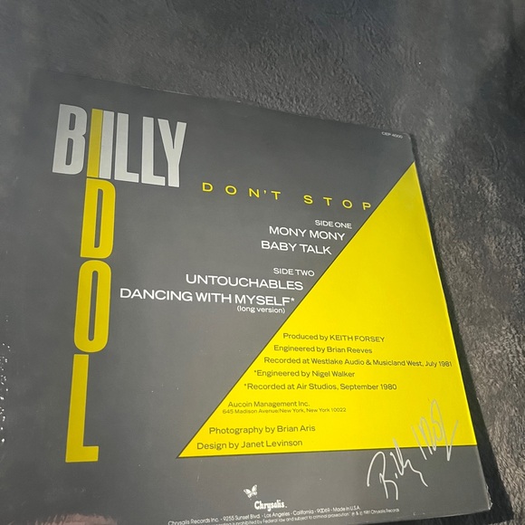 Billy Idol Dont Stop Mony Mony . LP Vinyl Record . 1981 - Picture 4 of 7